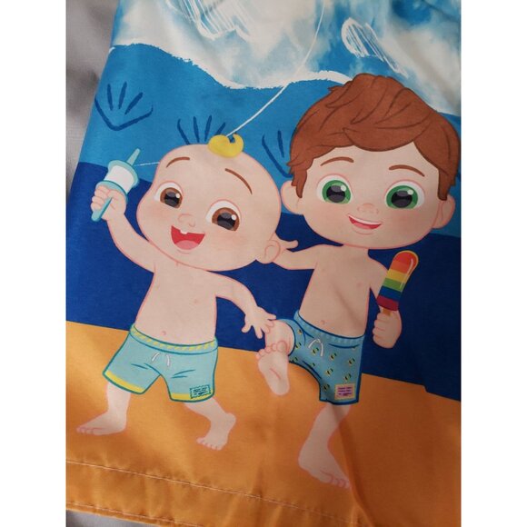 Cocomelon 4T Boys' Swim Trunks - Preowned, Good Condition (2021 Moonbug) - Picture 3 of 6
